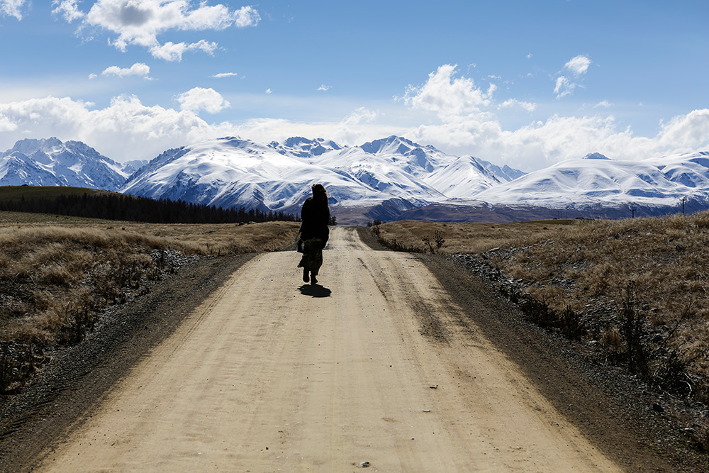 Spiralstone on the Mountain Road